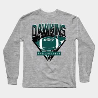 Dawkins Retro Philadelphia Football Long Sleeve T-Shirt